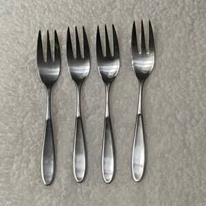 Retroneu Tivoli Contour 18/10 Stainless Steel Salad Forks, Set of 4